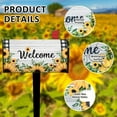 thumbnail image 2 of Sunflower Mailbox Covers Magnetic Standard Size 21" X 18" Spring Summer Floral Welcome Mailbox Wraps Post Letter Box Cover for Garden Yard Home Decor Outdoor Decorations, 2 of 6