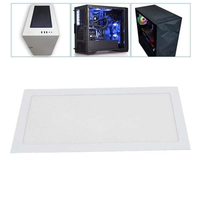 PC Case Dust Mesh Filter, 2pcs 140 X 280mm PC Fan Dust Mesh Filter, PVC Computer PC Case Dust Proof Filter Cover with Magnetic Frame for PC Case Power Supply, Fan Vent