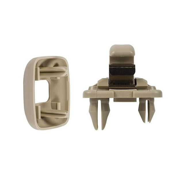 Riwesomey Clip de visera de plástico Beige para coche, reemplazo de sujetador de protección solar para A6 C5 A4L A6LQ5Q3A5C6 Vehículos, repuestos y accesorios Mis TYPE1