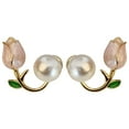 thumbnail image 2 of TUOBARR Pearl New Senior Sense Of Temperament Earrings Earrings, 2 of 5