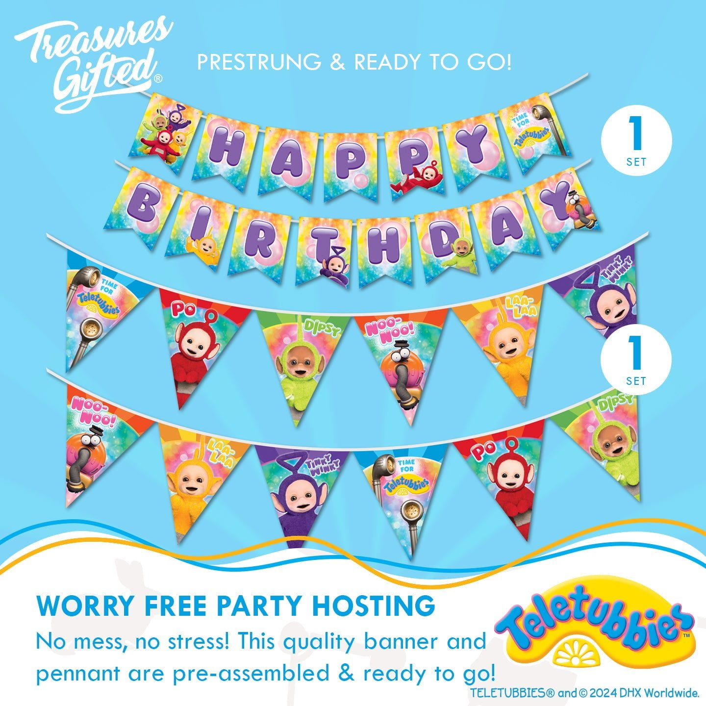 Teletubbies Party Decorations Ultimate Set for 16 Guests