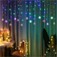 thumbnail image 4 of Guirnalda de luces LED navideñas de 3 m con forma de copo de nieve, guirnalda de luces de hadas para exteriores, para decoración de hogar, fiesta, jardín y Año Nuevo, 4 of 5