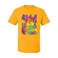 thumbnail image 2 of Wild Bobby, Live In Peace Paint Peace Logo Pop Culture Men's Graphic T-Shirt, Gold, Medium, 2 of 3
