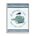 thumbnail image 4 of Stupell Industries Ship In Bottle Seagull Striped Nautical Phrase Graphic Art Gray Framed Art Print Wall Art, Design by Raquel Maciel, 4 of 5
