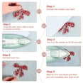 thumbnail image 3 of Parches de Strass en Forma de Estrella Uxcell, 4 Pcs Parches de Aplique para Coser/Planchar, Negro, 3 of 5