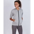 thumbnail image 2 of Real Essentials 3 Pack: Womens Dry-Fit Long Sleeve Quarter Zip & Full Zip Up Hoodie Workout Jacket (Available in Plus), 2 of 5