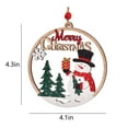 thumbnail image 3 of Christmas Day Santa Claus Hanging Sign，Snowman Front Door Welcome Sign Wall Sign,For Indoor Decor Home Decorative Signs Christmas Day Party Decoration, 3 of 7