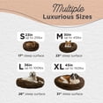 thumbnail image 4 of Best Friends by Sheri Original Calming Donut Dog and Cat Bed, Lux Faux Fur, Dark Brown, XL (45in x 45in) - Anxiety Relief for Pets Up to 150 lbs, 4 of 8