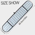 thumbnail image 3 of Dailycode Double Sided Oven Mitt with Loop Heat Resistant Kitchen Long Potholders 7" x 35" Light Blue and White Stripes, 3 of 6