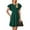 Green, variant on DOKOTOO Women's Ruffle Sleeve Cocktail Dress - Spring Summer High Waist Crewneck Flowy A Line Mini