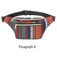 thumbnail image 2 of Women Waist Bag Running Jogging Adjustable Pouch Phone Bag Walking Key Organizer Zipper Pockets Holder Ethnic Portable Cycling Rider Type 1, 2 of 8