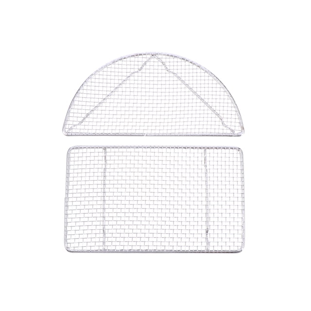 2 Pcs Grille de Barbecue en Acier Inoxydable Outil de Barbecue Pratique Grilles de Grille pour Extérieur Maison Extérieur