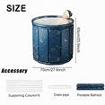thumbnail image 3 of SHIBAILI 27" Portable Foldable Bathtub for Adults-Camping & Home Use, Heat Preservation,Moon, 3 of 10
