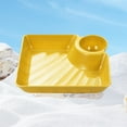 thumbnail image 5 of Dumpling Plate with Dipping Saucer Dish Non-slip Stackable for Snacks Desserts Sushi Tray, 5 of 10