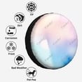 thumbnail image 4 of Watercolor Pastel Colorful Stains Polyester Universal Spare Wheel Tire Cover Wheel Covers for Trailer RV SUV Truck Camper, 4 of 5