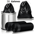 thumbnail image 1 of Bolsa de basura negra duradera de 30 galones 2 volúmenes de bolsas de basura 30PCS para uso doméstico, comercial, basura de patio y a granel., 1 of 6