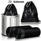 thumbnail image 1 of Bolsa de basura negra duradera de 30 galones 2 volúmenes de bolsas de basura 30PCS para uso doméstico, comercial, basura de patio y a granel., 1 of 6