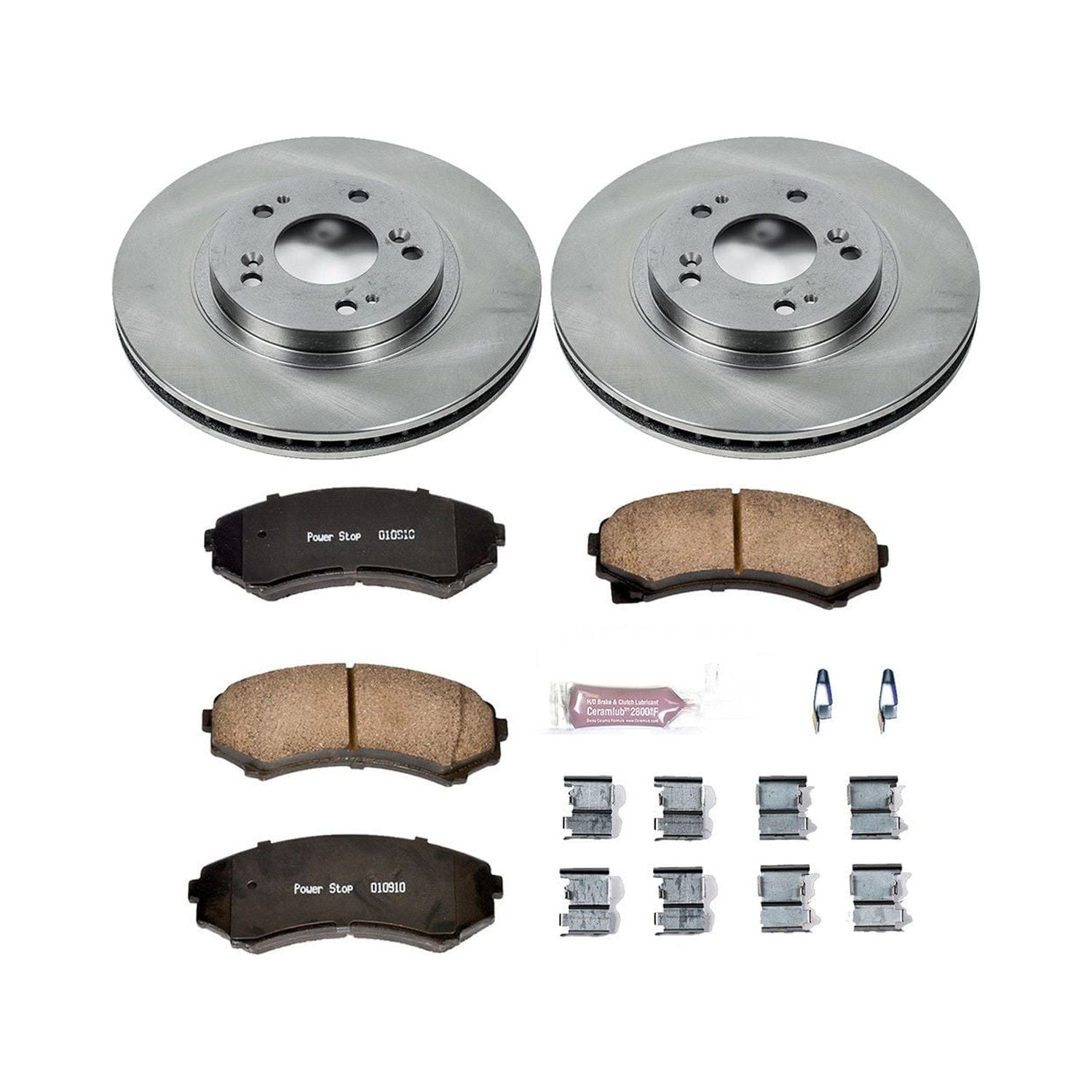 Power Stop Front Stock Replacement Brake Pad and Rotor Kit KOE5258