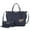 Navy, variant on MKF Collection Bruna Vegan Leather Women's Tote Bag & Wristlet Wallet, Stylish Shoulder Purse Handbag 2 Pcs by Mia K - Pink