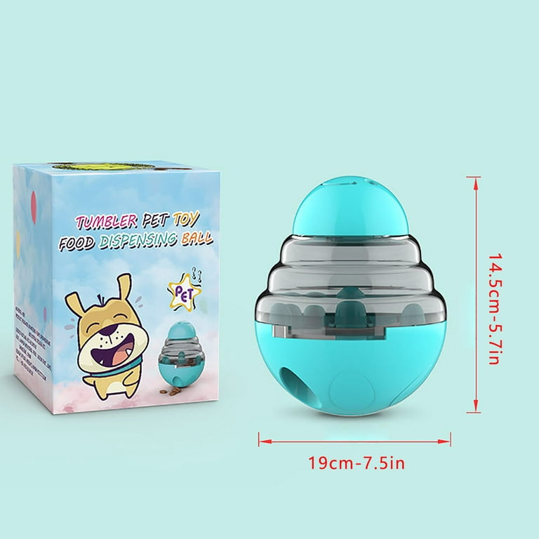 Cat And Dog IQ Toy Feeder General Toy Pet Tumbler Puzzle Slow Food Leakage  Ball Without Electric Pet Interactive Food Leakage Rocking Ball Toy Slow  Feeder for Large Dogs & Small Dogs 