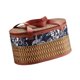 thumbnail image 5 of Cesta tejida de bambú, cesta de bambú con tapa, asas dobles tejidas a mano, cesta de regalo, cesta de almacenamiento de alimentos para fiestas, marrón S, 5 of 9