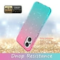 thumbnail image 4 of Rosebono Hybrid Glitter Sparkle Transparent Gradient Cell Phone Case for OnePlus Nord N20 5G, Blue/Pink, 4 of 4