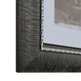 thumbnail image 3 of 3-1/4" Polystyrene 3D Textured Picture Frame by WholesaleArtsFrames-com 27x39, 1538 Series Black & Silver - Made in USA, 3 of 5