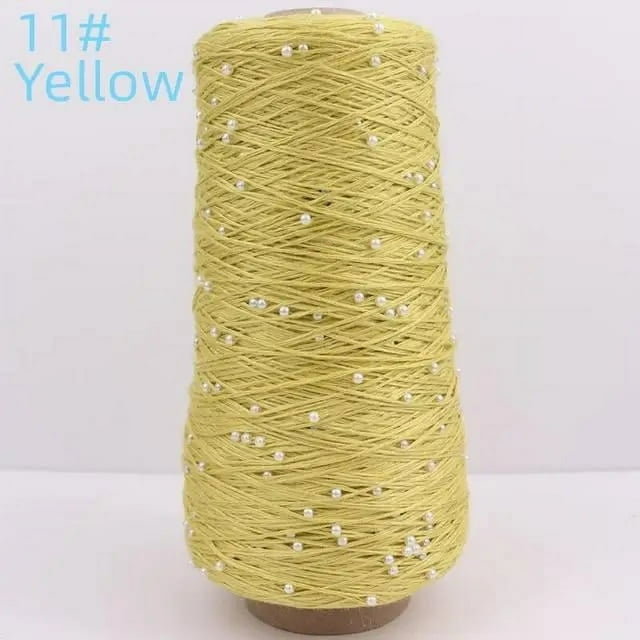 6 ply mercerized cotton thread + pearl hand woven pure cotton fine wool thread crochet thread bead thread DIY hand woven thread