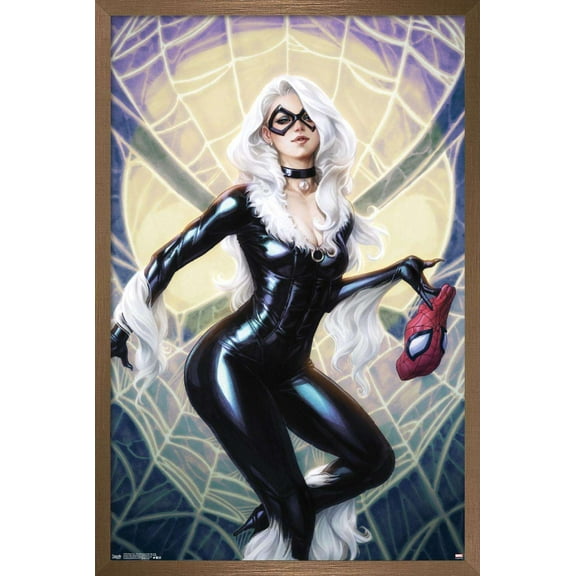 Marvel Comics - Black Cat - The Amazing Spider-Man Cover #25 Wall Poster, 22.375" x 34", Framed