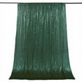 thumbnail image 4 of BalsaCircle 8 feet x 8 feet Hunter Green Sequin Backdrop Curtain Wedding Party Photobooth Decorations, 4 of 8
