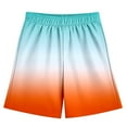 thumbnail image 2 of Pants for Boys Gradients Printed Boho Track Shorts Shorts Kids Trousers, 2 of 4