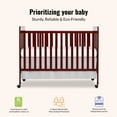 thumbnail image 5 of Dream On Me Carson Classic 3 In 1 Convertible Crib in Cherry, 5 of 7