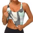 thumbnail image 3 of Balery Cute Raccoon Sujetadores deportivos con espalda cruzada para mujer, acolchados, sin costuras, de alto impacto, ideales para yoga, gimnasio, entrenamiento y fitness.-Large, 3 of 8