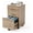 Brushed Metal, variant on BoldGear 2-Drawer Rolling File Cabinet with Lock, Wood Mobile File Organization for Hanging Letter Size Filings Under Desk Filing Cabinets for Home Office, Assembly Required, Classic Walnut, 26.5" H