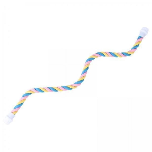 3x Cuerda Flexible para Pájaros, Soporte Colgante, Perchas para Masticar, Cuerda de Escalada para Loros, Periquitos, Cacatúas Canarias 3 piezas