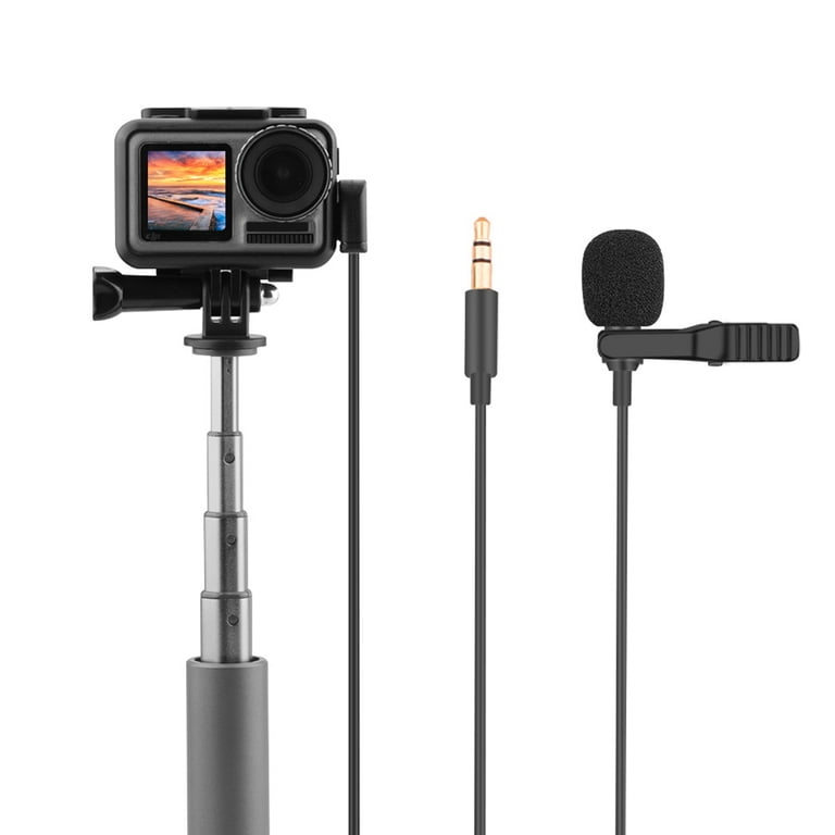 Mini Vlog Microphone pour DJI OSMO D'action, Sans Fil Vidéo Mic