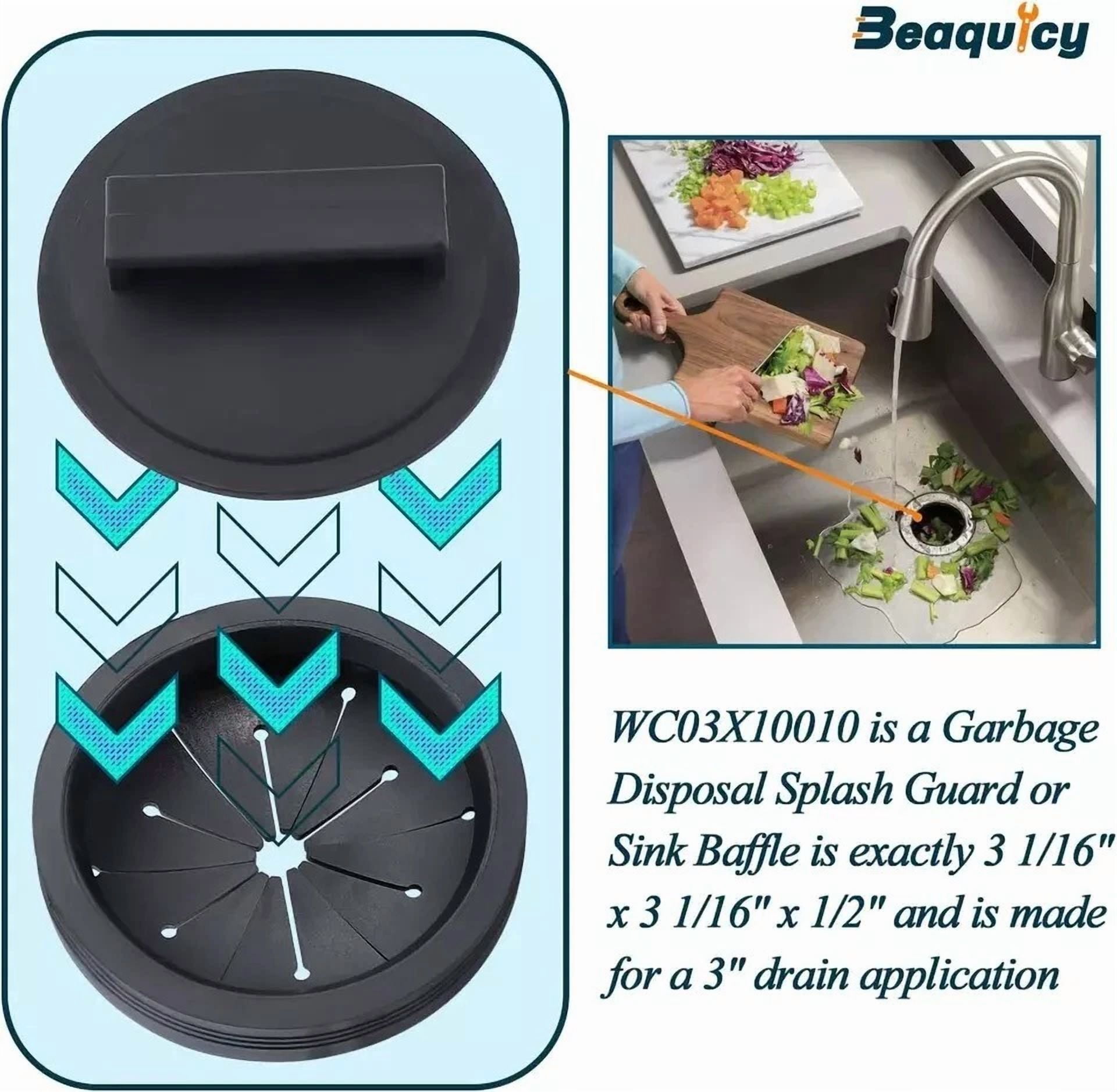 CIRCLE- Garbage Disposal Splash Guards Kitchen Sink Stopper 3Pack Whirlaway Waste King