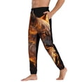 thumbnail image 3 of Kdxio Gold Flame Pattern Wolf Pattern Joggers,Sweatpants for Men with Pockets-X-Large, 3 of 5