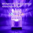 thumbnail image 4 of Northern Lights Projector Galaxy Projector, Aurora Borealis Light with LED Mood Lighting for Bedroom, Magical Lights for Room, Night Light & Home Decor, Star Galaxy Aurora Light Gift for Family, 4 of 8