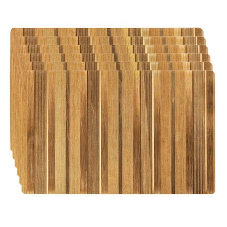 

6PCS Place Mats PVC Placemats Heat Resistant and Wear-Resistant Wiped Clean Suitable for Households Kitchens Restaurants Home Tables Cooking and Hotels