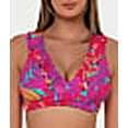 thumbnail image 5 of Printed Willa Ruffle Wire-Free Bikini Top Swimsuit, 5 of 6