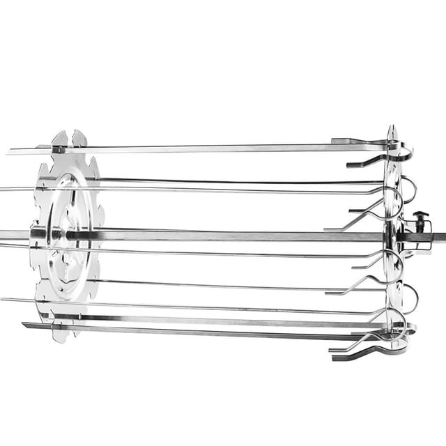 Asador de barbacoa, asador de brochetas, horno de jaula de aguja, parrilla de kebab, herramientas de barbacoa de acero inoxidable para horno eléctrico