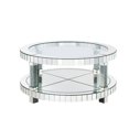 thumbnail image 2 of Bowery Hill Traditional Coffee Table in Mirrored and Faux Gems, 2 of 3