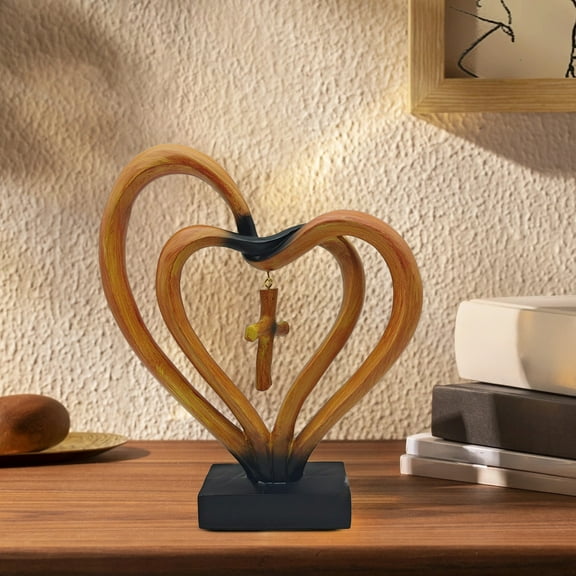 Valentine Hearts Decor Valentine's Day Resin Ornament, Valentines Day Decorations Indoor, Valentines Day Table Decoration, Valentines Day Home Decor(1PC)