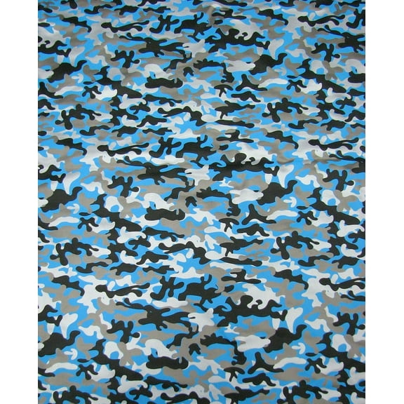 Nylon Spandex 4ways Stretch with Dull Foil Camouflage Design