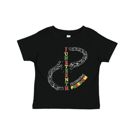 

Inktastic Juneteenth-Celebrating Freedom- Breaking Chains Gift Toddler Boy or Toddler Girl T-Shirt