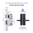 thumbnail image 2 of Door Lock, Ttlock Electronic Smart Door Lock With Biometric Work With Home For Home Or Hotel ,Easy to Install, 2 of 6