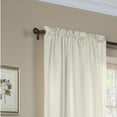 thumbnail image 2 of Commonwealth Thermavoile Rhapsody Lined Tailored Pole Top Curtain Panel - 54x63" - Ivory, 2 of 3