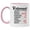 Pink Handle, variant on Veracco Retirement White Ceramic Coffee Mug Funny Grandmother Grandfather Gifts (White)