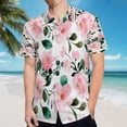 thumbnail image 5 of High Quality Hawaiian Shirts for Men Short Sleeve Aloha Beach Shirt Floral Summer Casual Button Down Shirts Blouses GE2533, 5 of 7